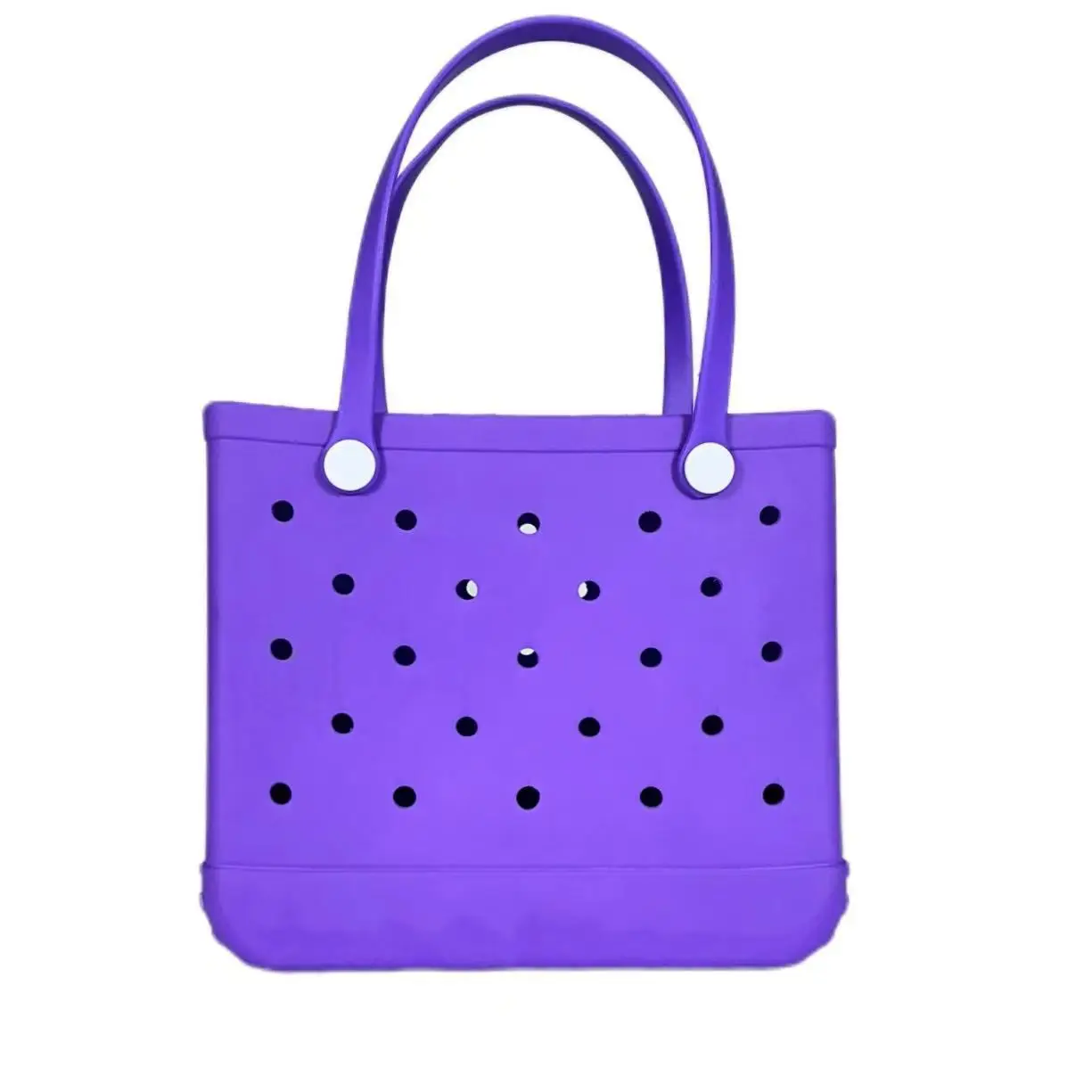 Green Polka Dot EVA Beach Tote Bag