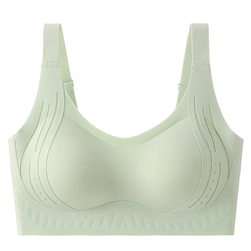 Plus-Size Seamless Soft Support Push-Up Bra for Large Busts, Minimizing Appearance, Anti-Sagging, Side Breast Collection, Breathable and Ultra-Soft