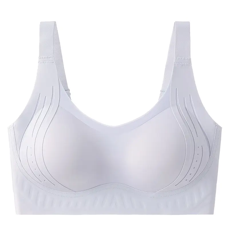 Plus-Size Seamless Soft Support Push-Up Bra for Large Busts, Minimizing Appearance, Anti-Sagging, Side Breast Collection, Breathable and Ultra-Soft
