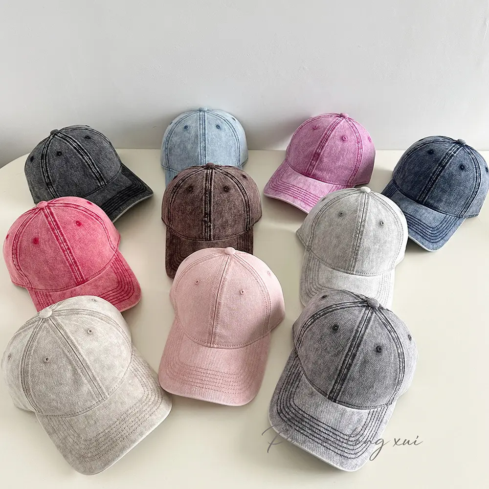 Light Washed Soft Baseball Cap Men Women Sunshade Hat