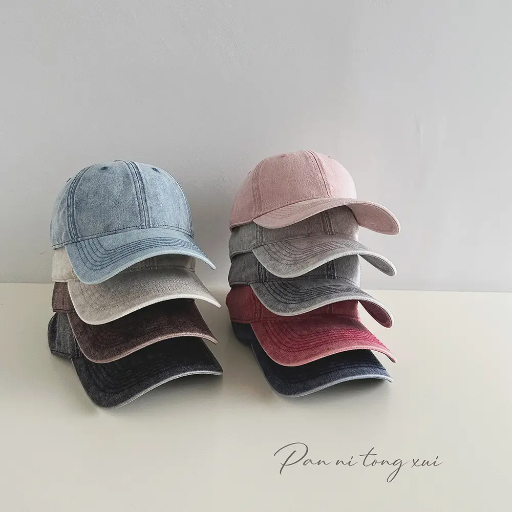 Light Washed Soft Baseball Cap Men Women Sunshade Hat