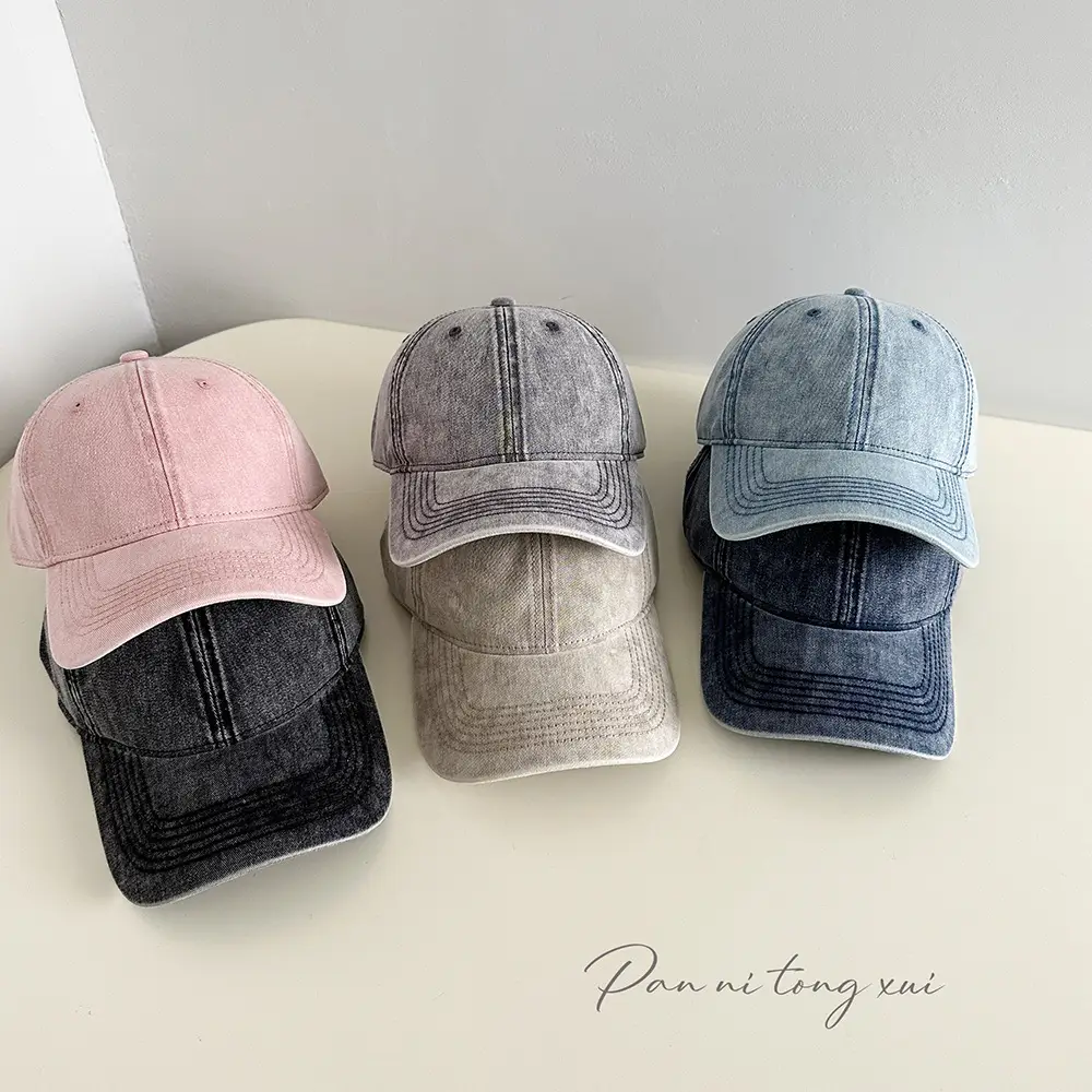 Light Washed Soft Baseball Cap Men Women Sunshade Hat
