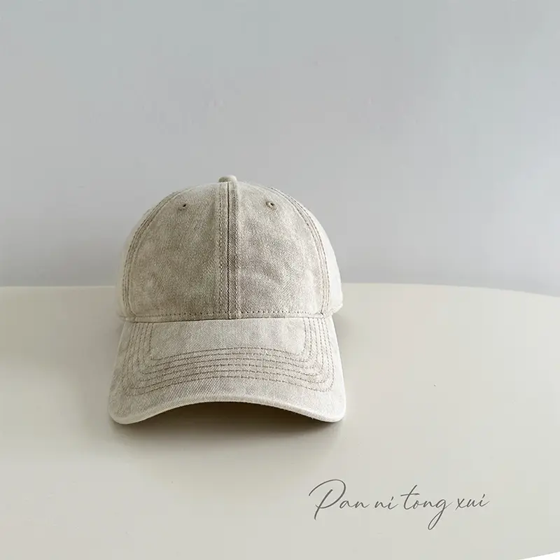 Light Washed Soft Baseball Cap Men Women Sunshade Hat