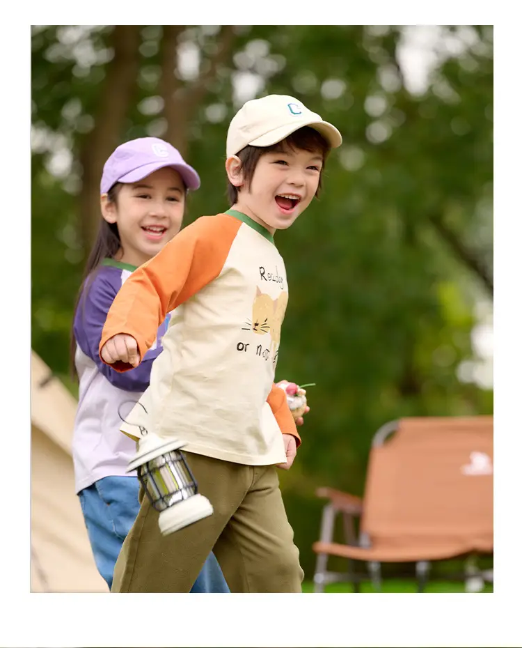 Pure Cotton Long Sleeve T-Shirt for Boys Girls Spring Tops Baby Class Safety Certification β feature 15