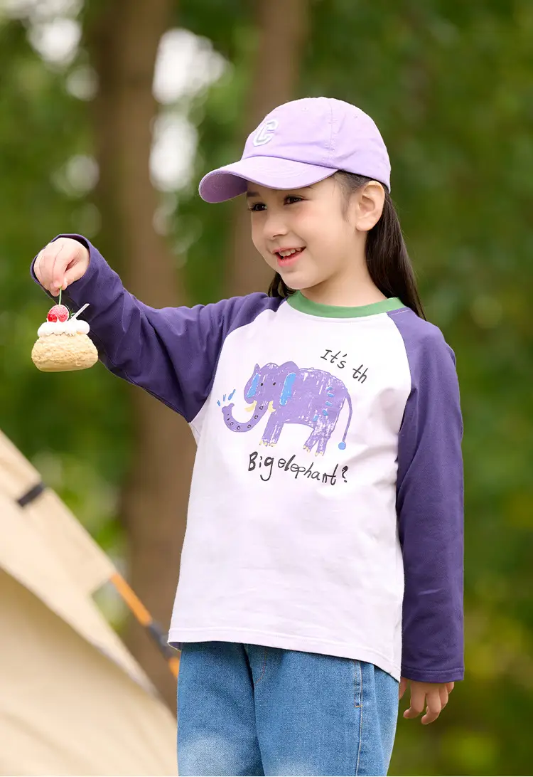 Pure Cotton Long Sleeve T-Shirt for Boys Girls Spring Tops Baby Class Safety Certification β feature 16
