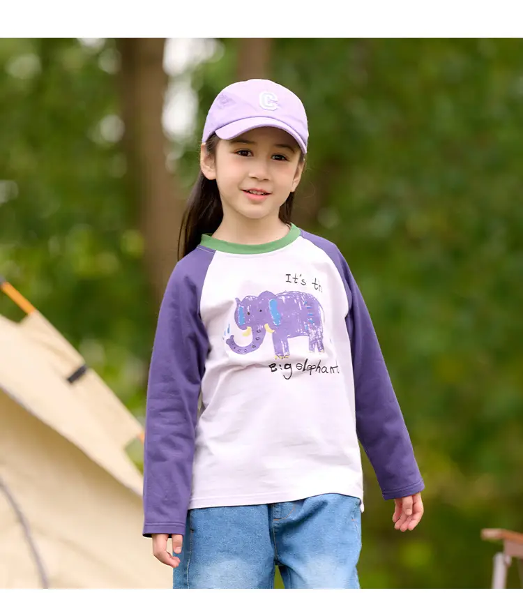 Pure Cotton Long Sleeve T-Shirt for Boys Girls Spring Tops Baby Class Safety Certification β feature 17