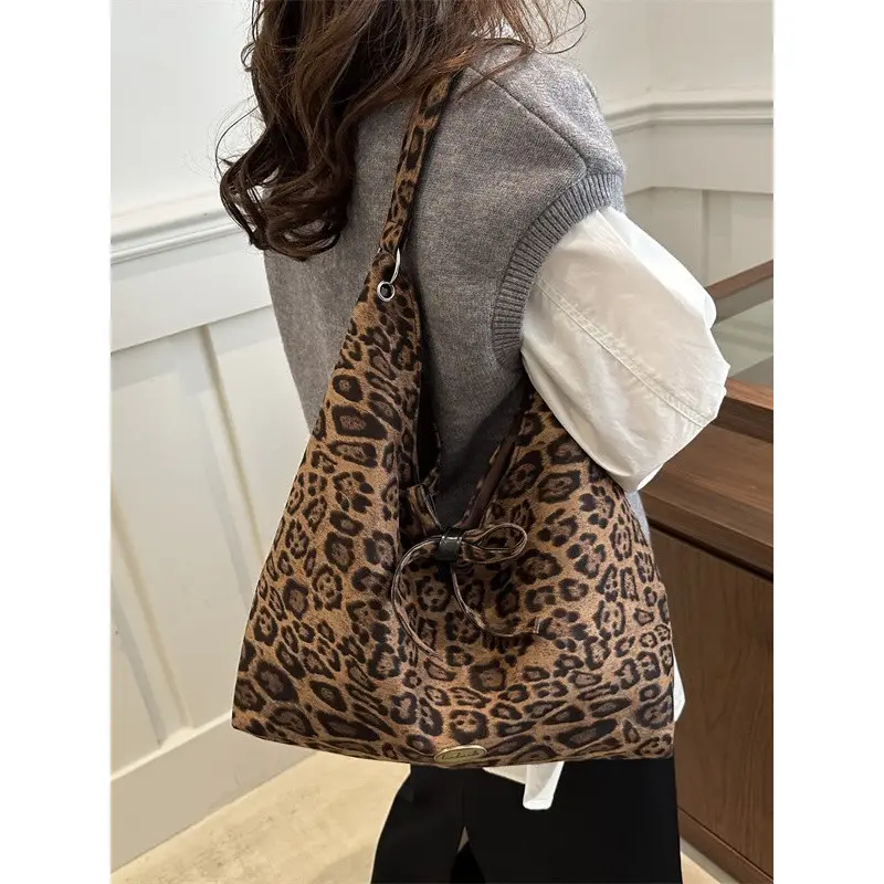 Leopard Tote Bag 2024 Casual Shoulder Carry - Image 6