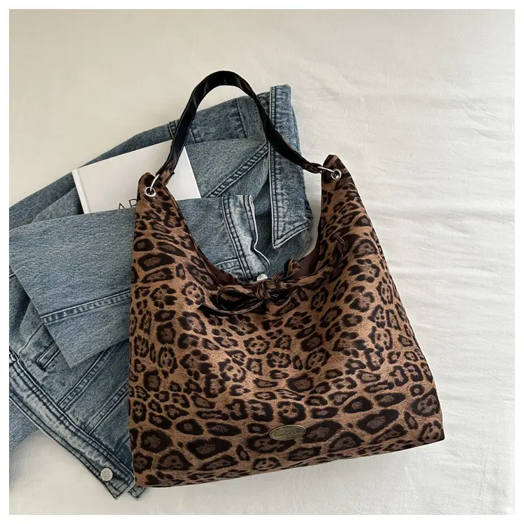 Leopard Tote Bag 2024 Casual Shoulder Carry — feature 7