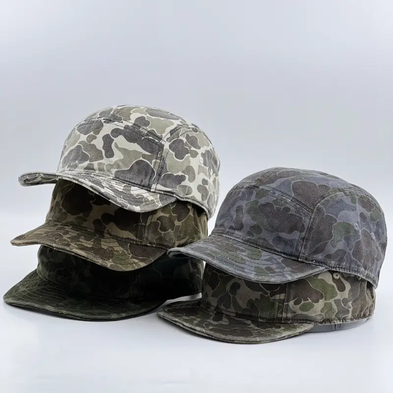American Retro Camo 5-Piece Baseball Cap Women - Image 7