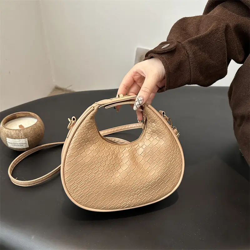 2024 Retro Croc Texture Shoulder Crossbody Bag Women - Image 8