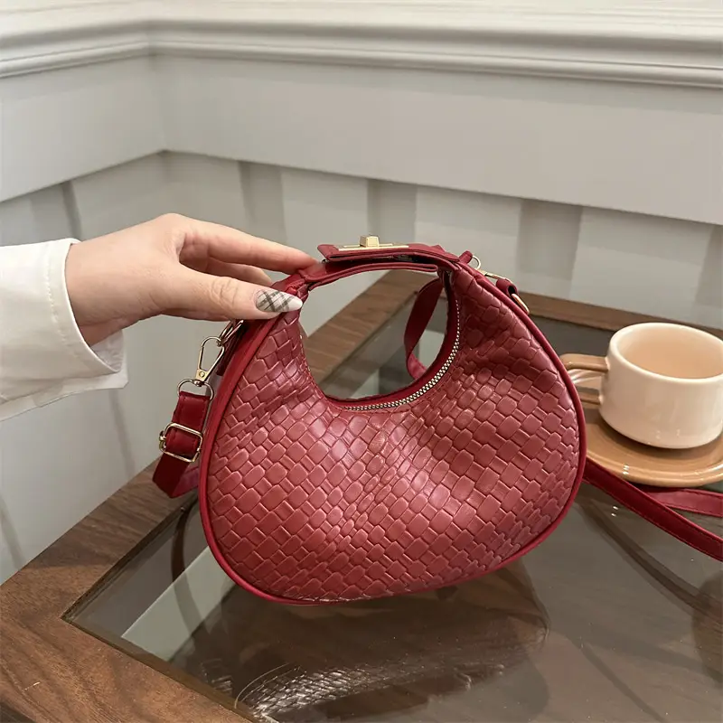 2024 Retro Croc Texture Shoulder Crossbody Bag Women - Image 9
