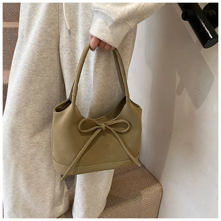 Pink Bow-Tie Tote Bag for Women Large Capacity — feature 25