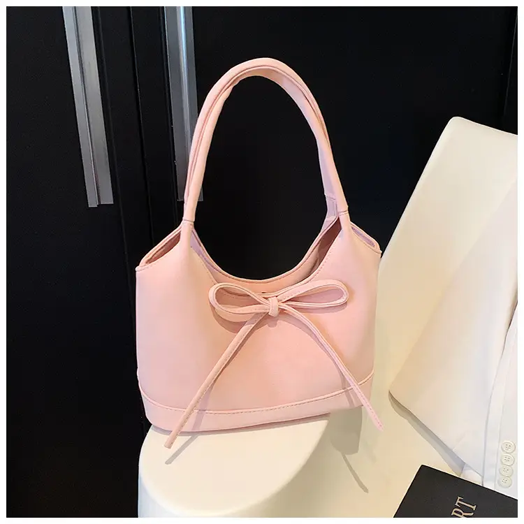 Pink Bow-Tie Tote Bag for Women Large Capacity — feature 37