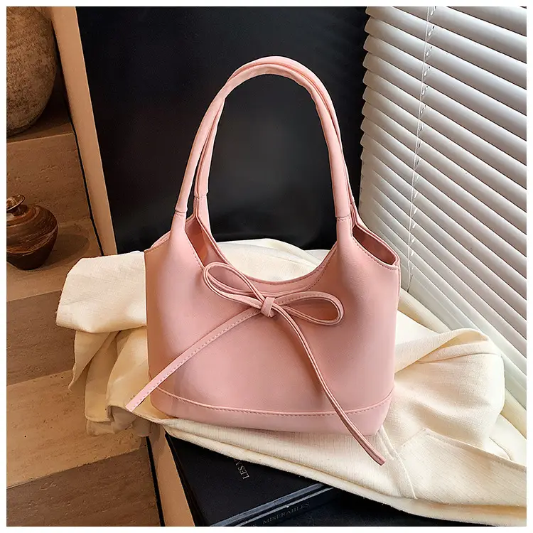 Pink Bow-Tie Tote Bag for Women Large Capacity — feature 38