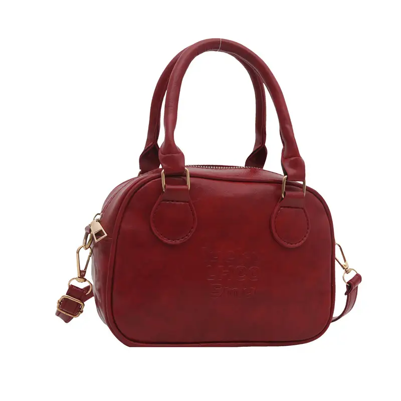 Vintage Brown Handbag with Pendant for Women - Image 13