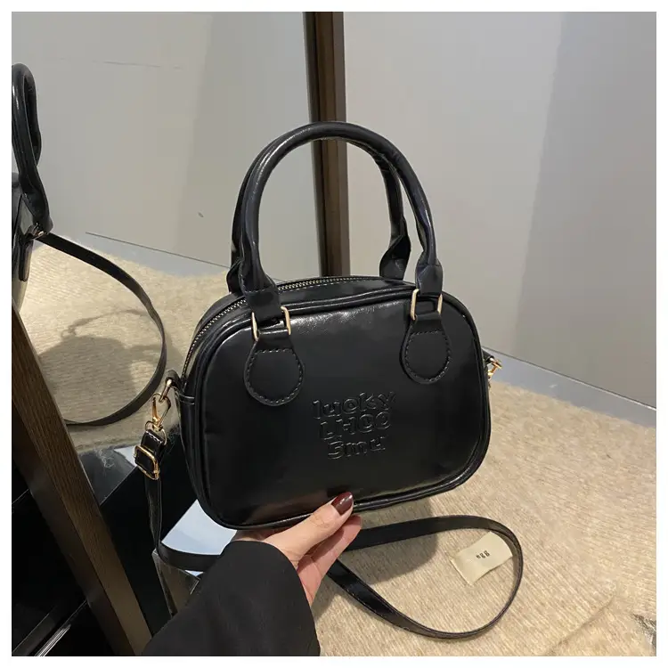 Vintage Brown Handbag with Pendant for Women — feature 22