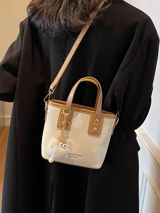Women's Retro Bucket Bag Shoulder Crossbody Winter Autumn 2024 - Image 7