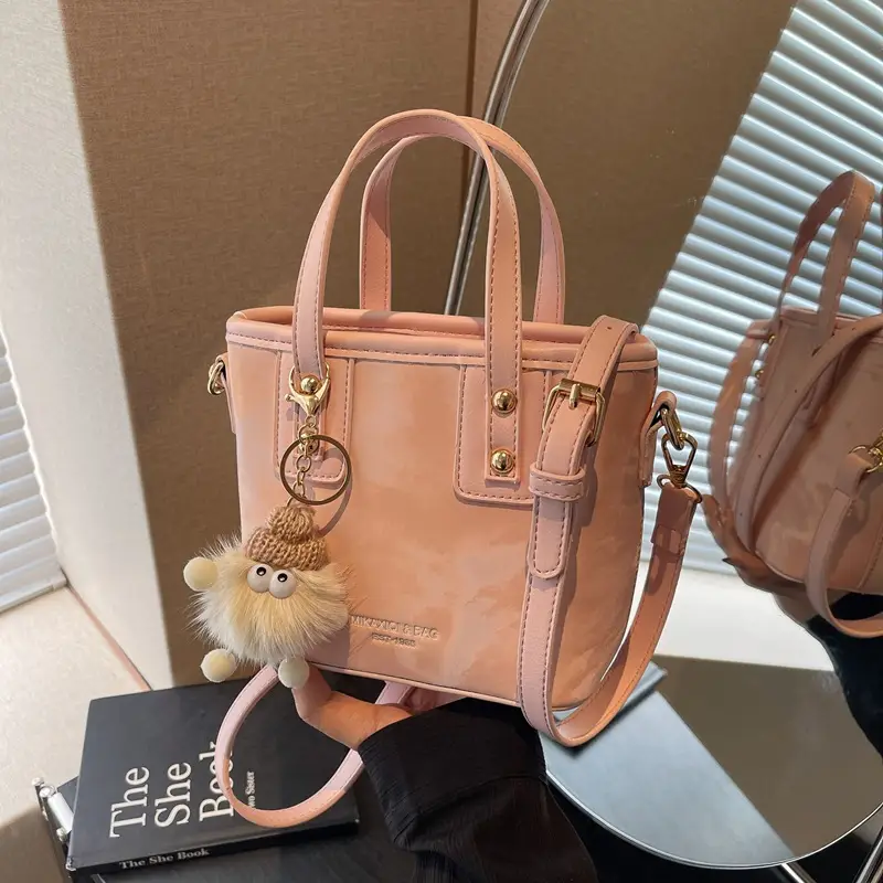 Women's Retro Bucket Bag Shoulder Crossbody Winter Autumn 2024 - Image 3