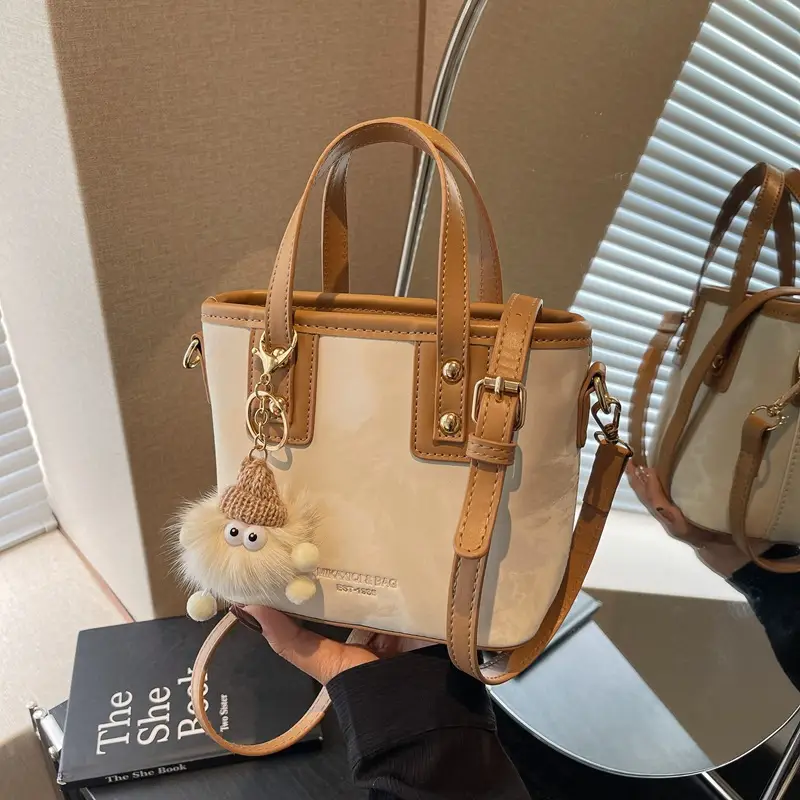 Women's Retro Bucket Bag Shoulder Crossbody Winter Autumn 2024 - Image 4