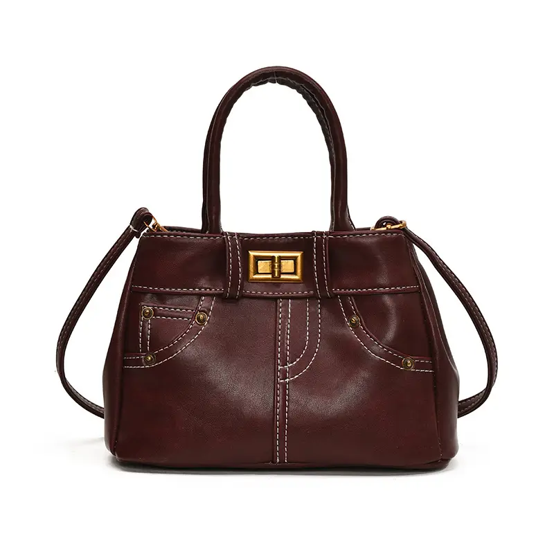 Black Korean Style Retro Shoulder Bag for Women - Image 9