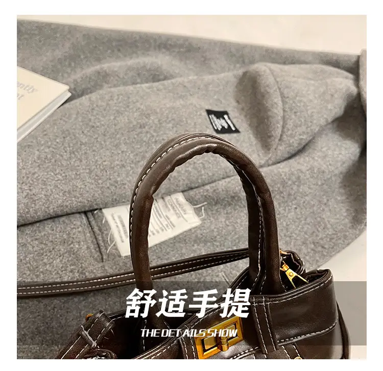 Black Korean Style Retro Shoulder Bag for Women — feature 10
