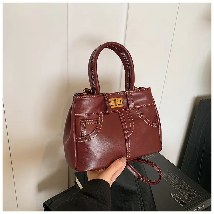 Black Korean Style Retro Shoulder Bag for Women — feature 14