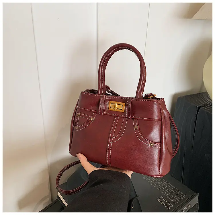 Black Korean Style Retro Shoulder Bag for Women — feature 15