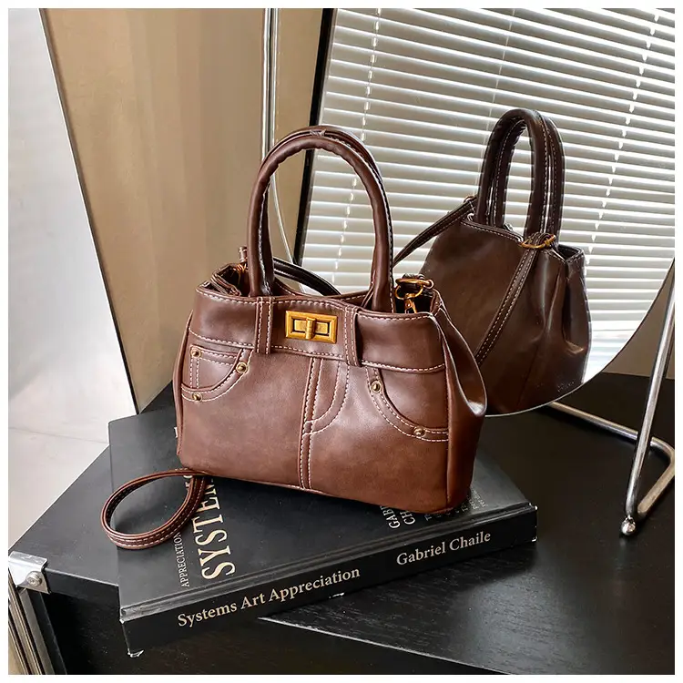Black Korean Style Retro Shoulder Bag for Women — feature 16