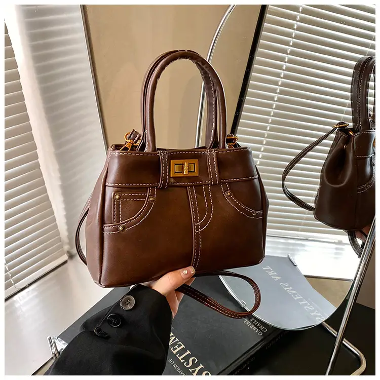 Black Korean Style Retro Shoulder Bag for Women — feature 17