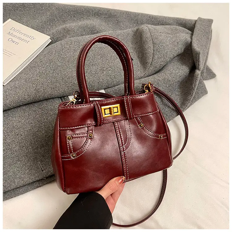 Black Korean Style Retro Shoulder Bag for Women — feature 20