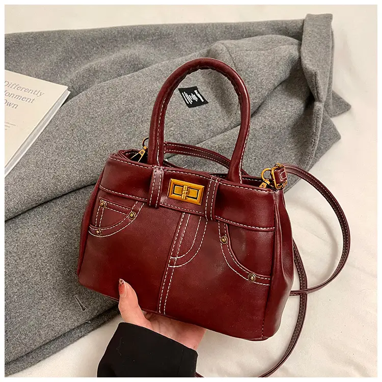 Black Korean Style Retro Shoulder Bag for Women — feature 21