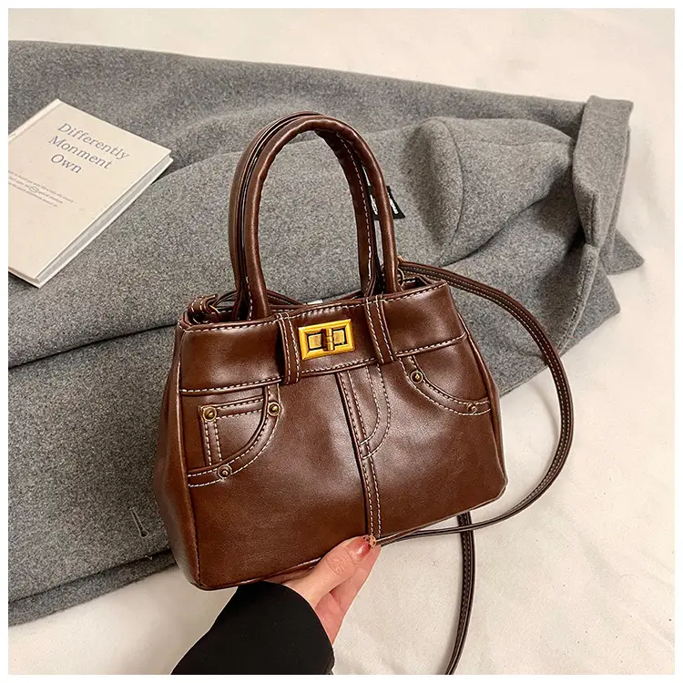 Black Korean Style Retro Shoulder Bag for Women — feature 24