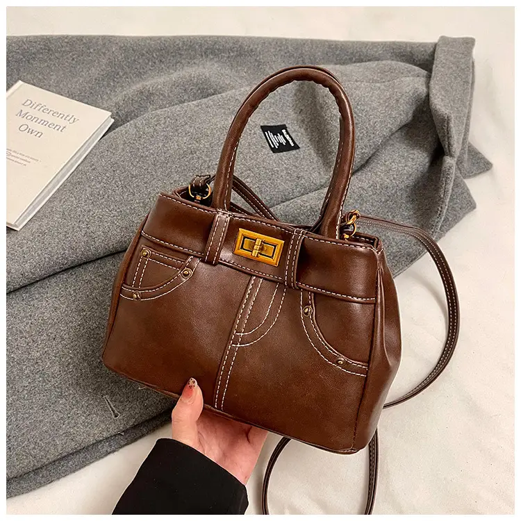 Black Korean Style Retro Shoulder Bag for Women — feature 25