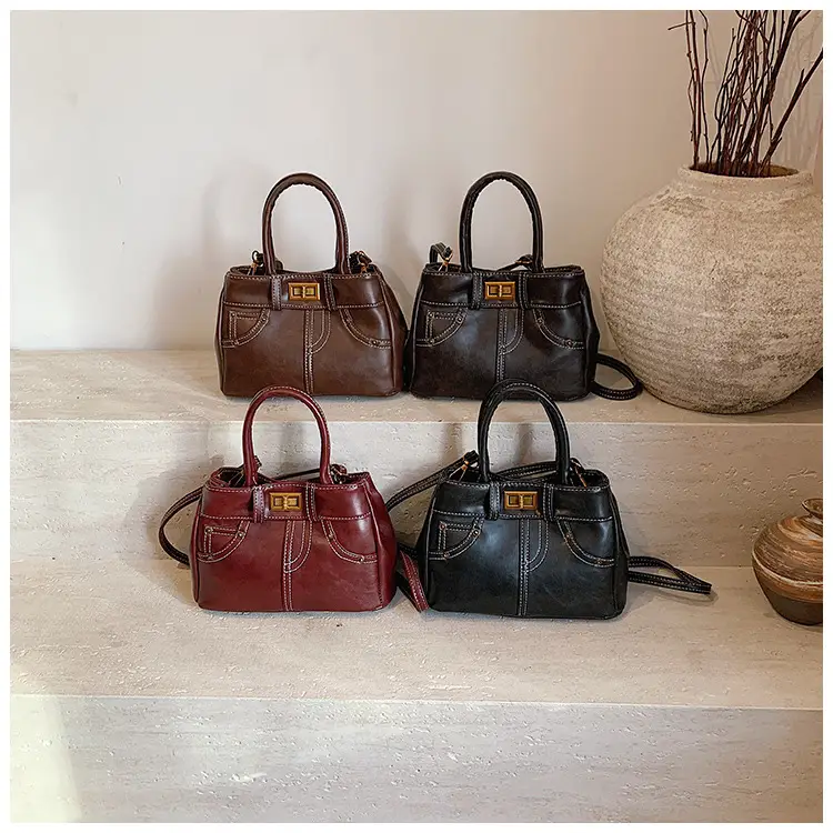 Black Korean Style Retro Shoulder Bag for Women — feature 28