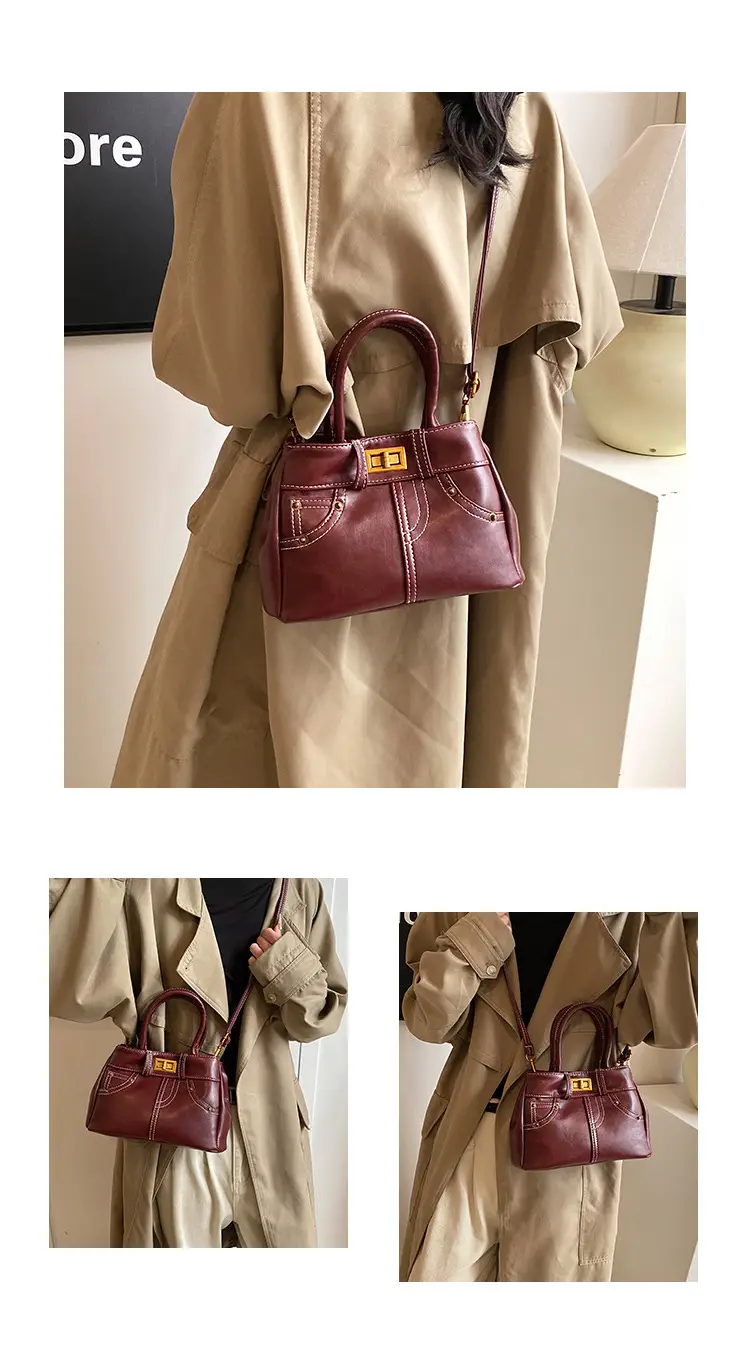 Black Korean Style Retro Shoulder Bag for Women — feature 6