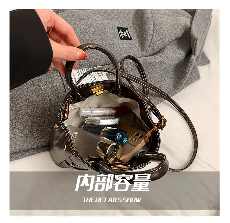 Black Korean Style Retro Shoulder Bag for Women — feature 8