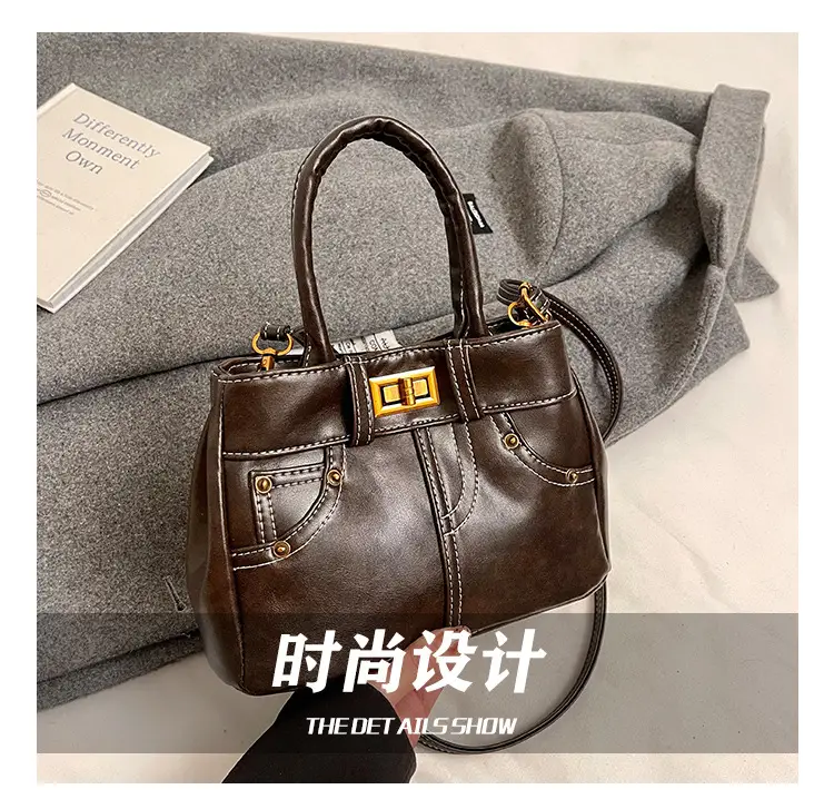 Black Korean Style Retro Shoulder Bag for Women — feature 9