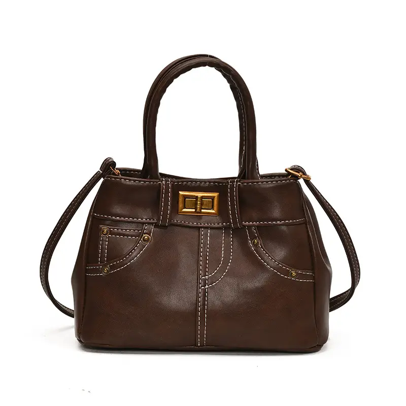 Black Korean Style Retro Shoulder Bag for Women - Image 3