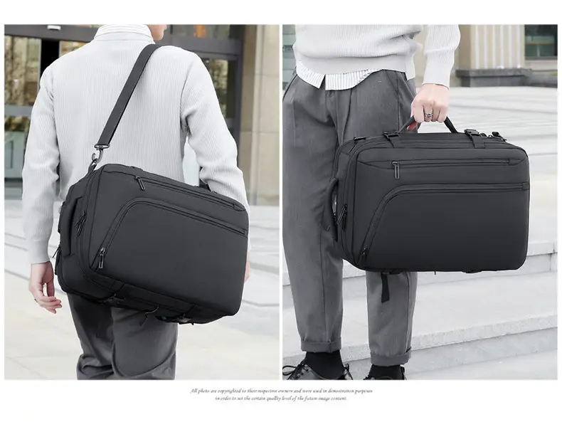 Business Backpack Vacuum Compressible Large Capacity Business Travel Backpack Simple Expansion Backpack — feature 24