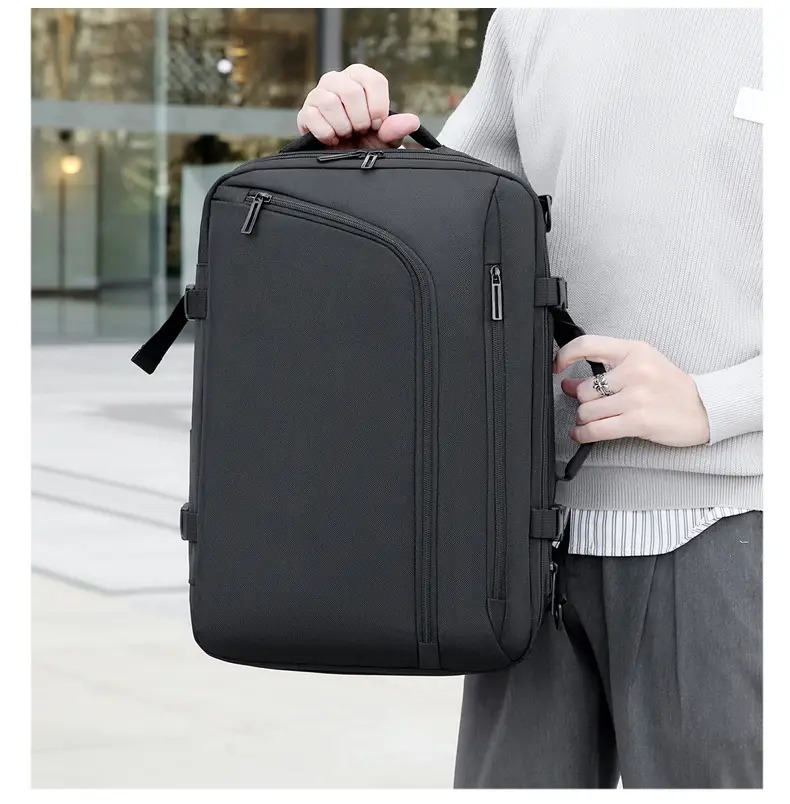 Business Backpack Vacuum Compressible Large Capacity Business Travel Backpack Simple Expansion Backpack — feature 25