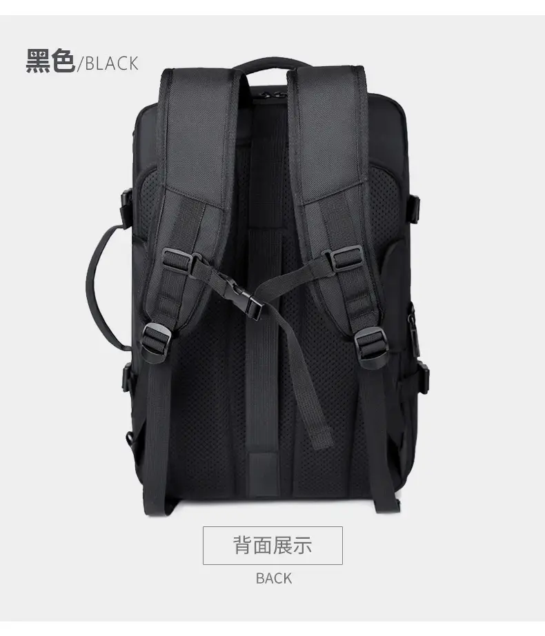 Business Backpack Vacuum Compressible Large Capacity Business Travel Backpack Simple Expansion Backpack — feature 32