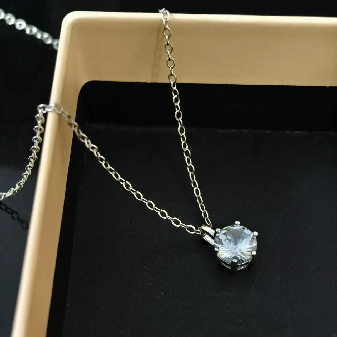 S925 Silver Zircon Necklace Women's Niche Design - Image 3