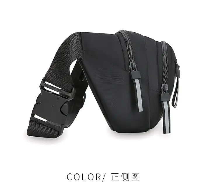 Men's Navy Blue Sports Waist Bag Large Capacity — feature 28