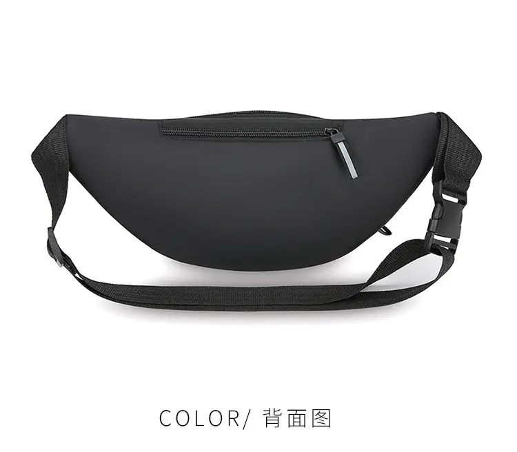 Men's Navy Blue Sports Waist Bag Large Capacity — feature 29