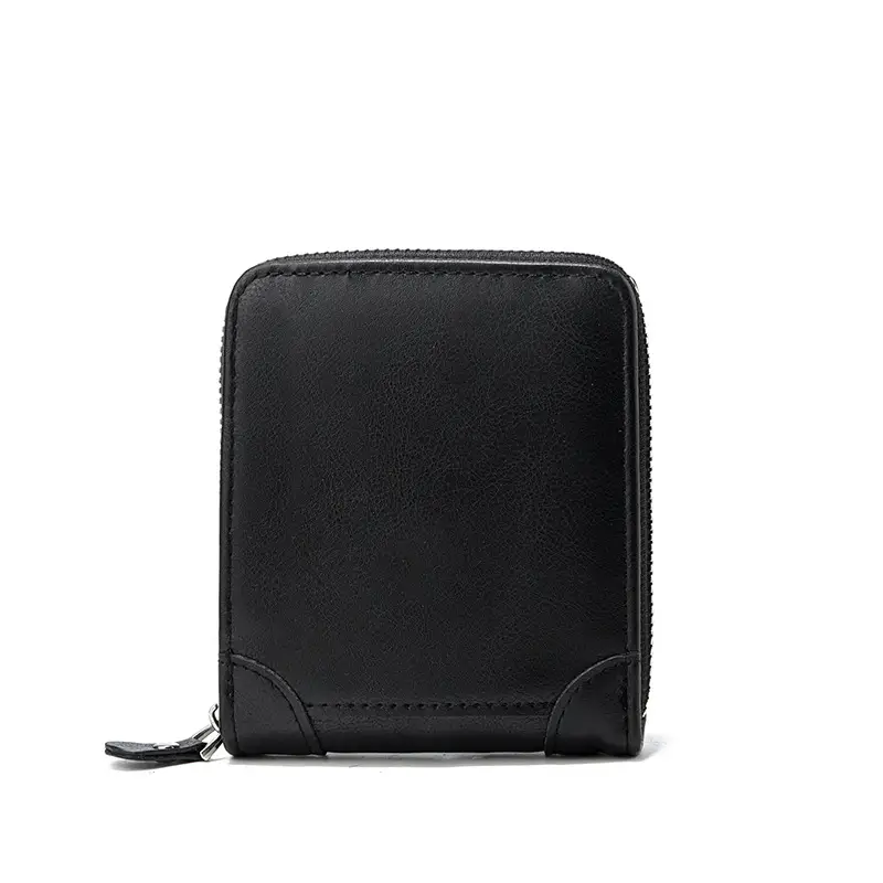 Japanese Korean Men's Zip Wallet with Leather Design - Image 7