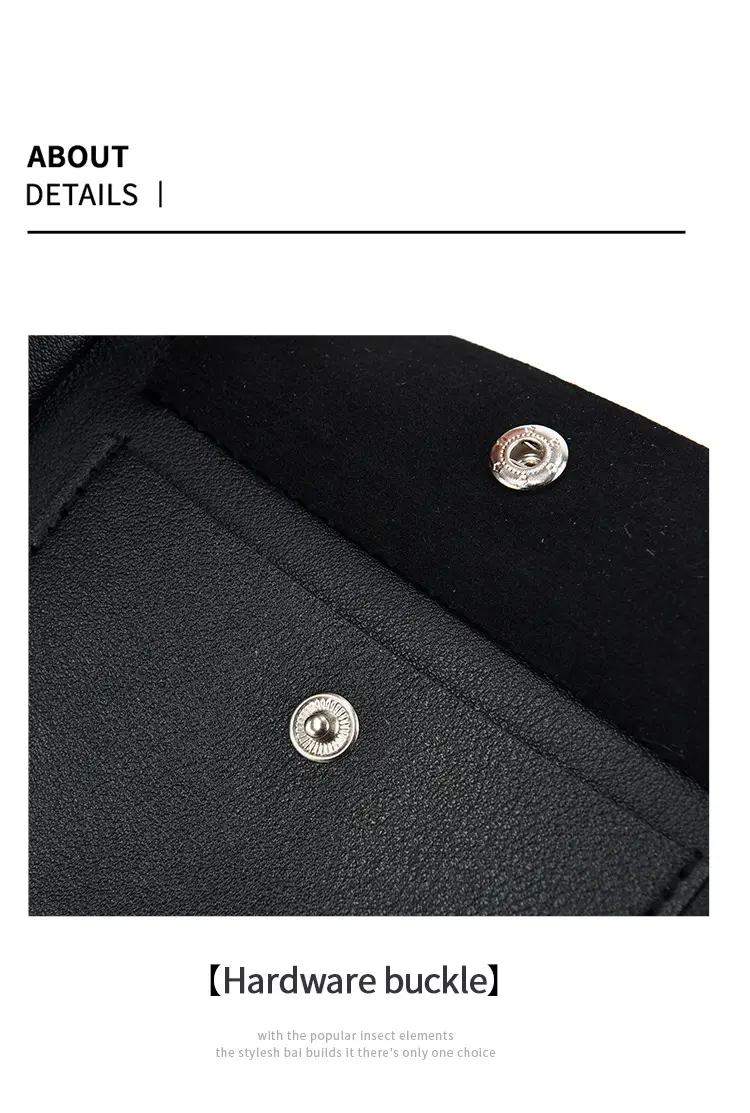 Japanese Korean Men's Zip Wallet with Leather Design — feature 17