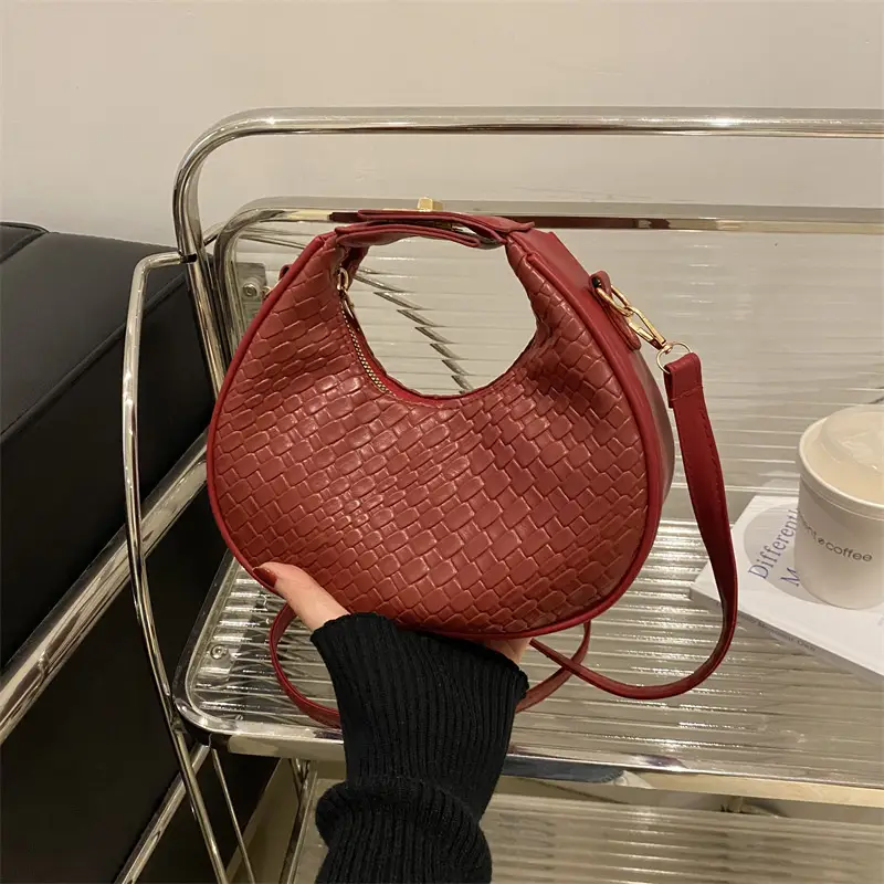 Crescent Bag Women Red Shoulder Crossbody Casual 2024 - Image 6