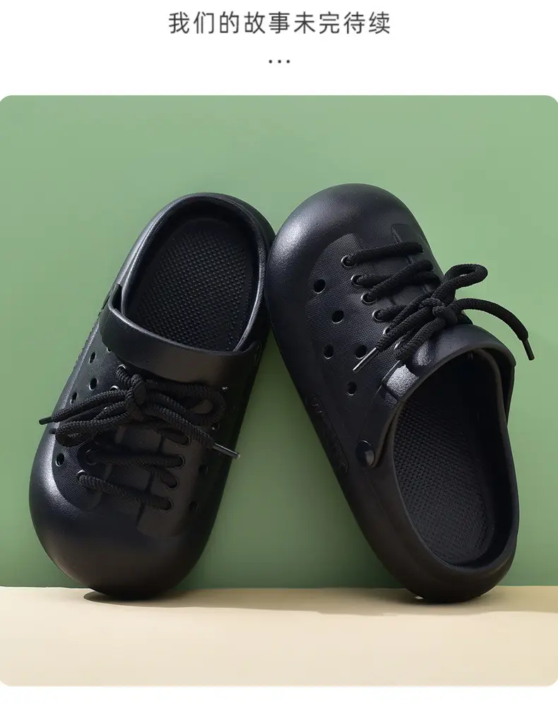 Women's Hole Shoes with Thick Sole for Summer Height Increasing Hollow-out Non-stinky Feet Baotou Slippers for Outer Wear Breathable Non-slip High-end Sandals — feature 13