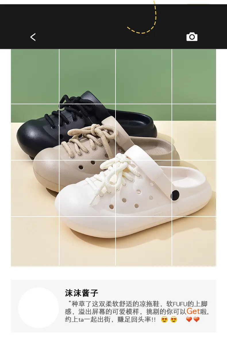 Women's Hole Shoes with Thick Sole for Summer Height Increasing Hollow-out Non-stinky Feet Baotou Slippers for Outer Wear Breathable Non-slip High-end Sandals — feature 3