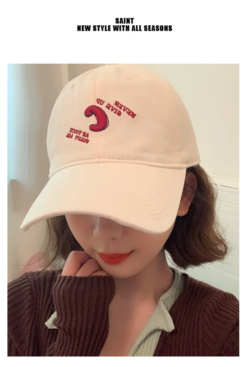 Women's C Letter Baseball Cap Summer Sun Hat — feature 2